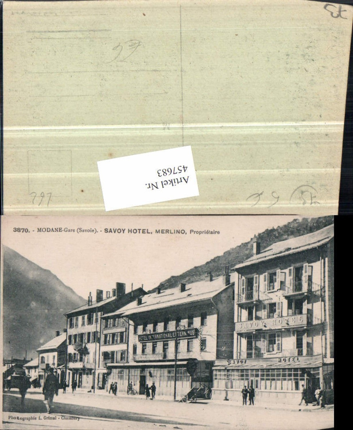 457683,Rhone-Alpes Savoie Modane Gare Savoy Hotel Merlino