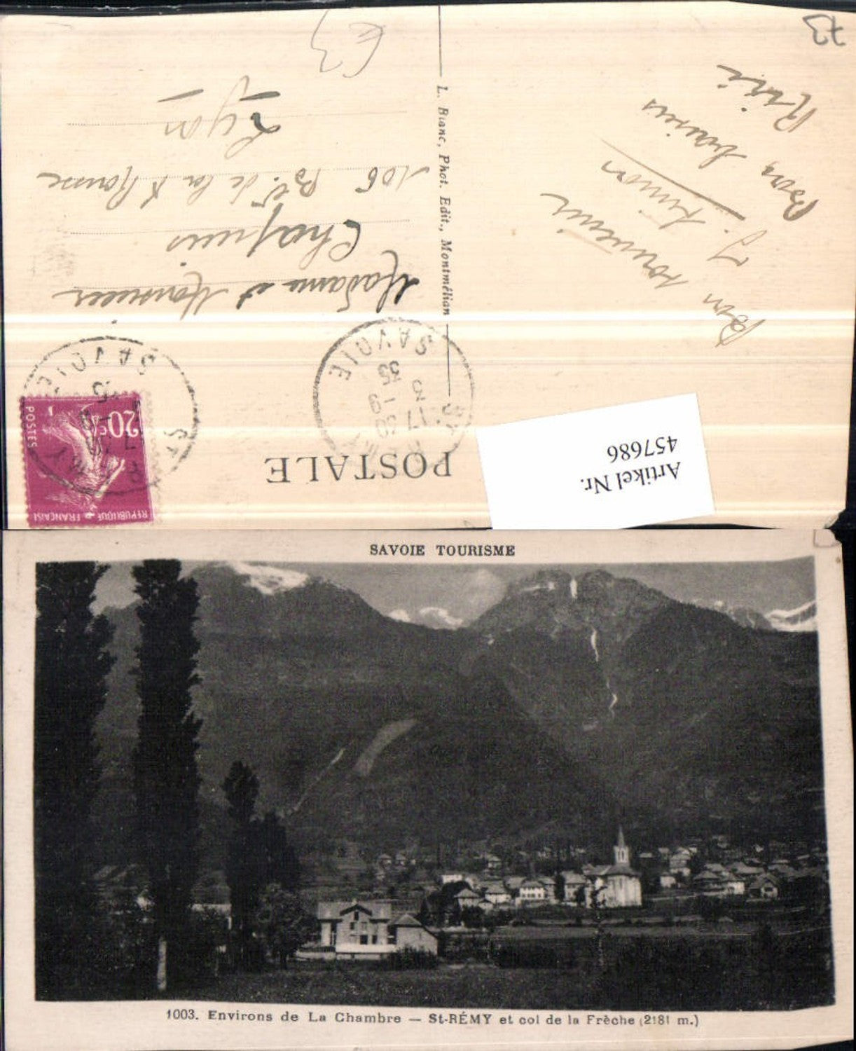 457686,Rhone-Alpes Savoie Chambre St-Remy et col de Freche Totale