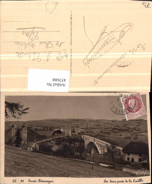 457688,Rhone-Alpes Savoie Les deux ponts de la Caille Brücken