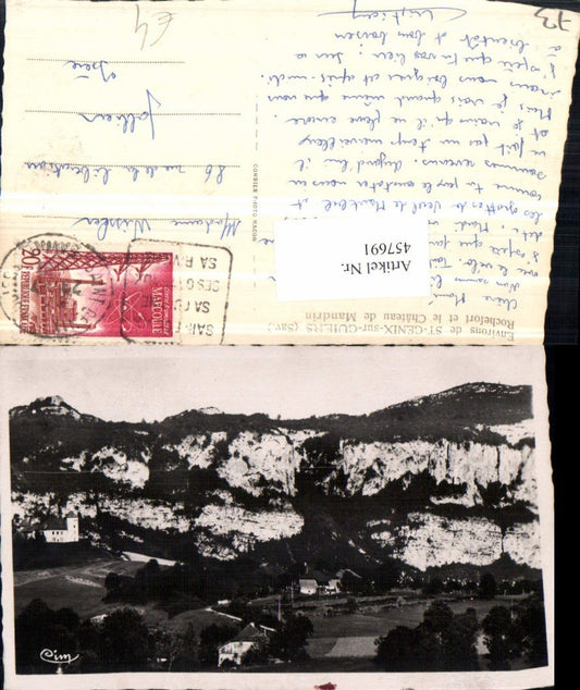 457691,Rhone-Alpes Savoie St-Genix-sur-Guiers Rochefort et Chateau Mandrin