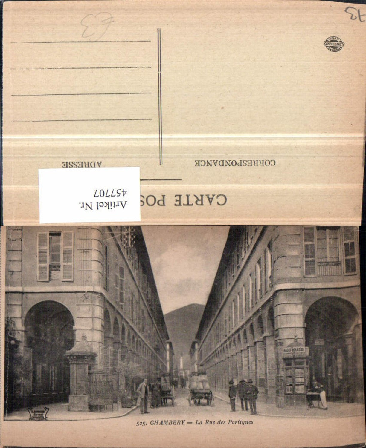 457707,Rhone-Alpes Savoie Chambery Rue des Portiques Straßenansicht