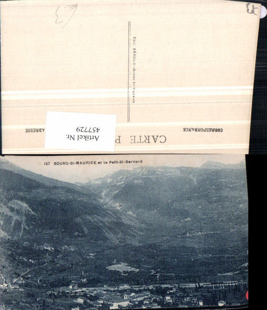 457729,Rhone-Alpes Savoie Bourg-St-Maurice et Petit-St-Bernard Totale