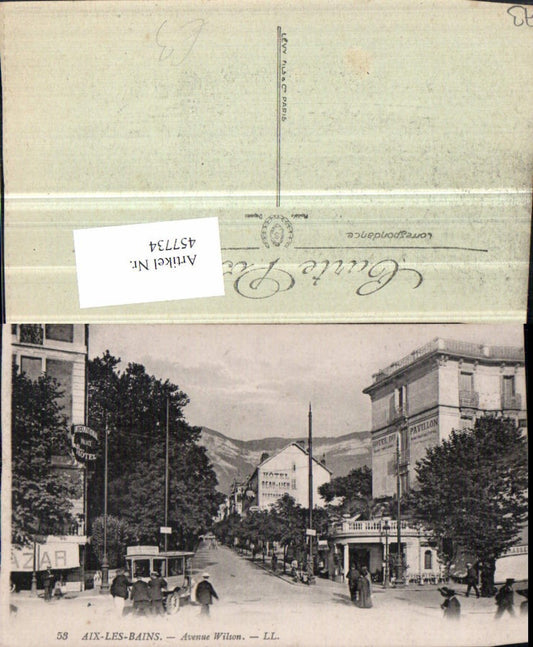 457734,Rhone-Alpes Savoie Aix-les-Bains Avenue Wilson Straßenansicht