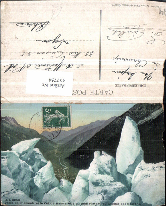 457754,Rhone-Alpes Haute-Savoie Vallee Chamonix et Col de Balme Bergkulisse