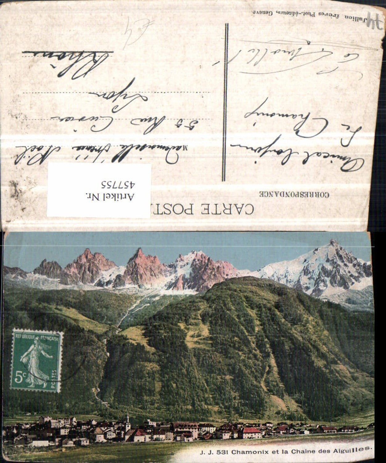 457755,Rhone-Alpes Haute-Savoie Chamonix et Aiguilles Totale Bergkulisse