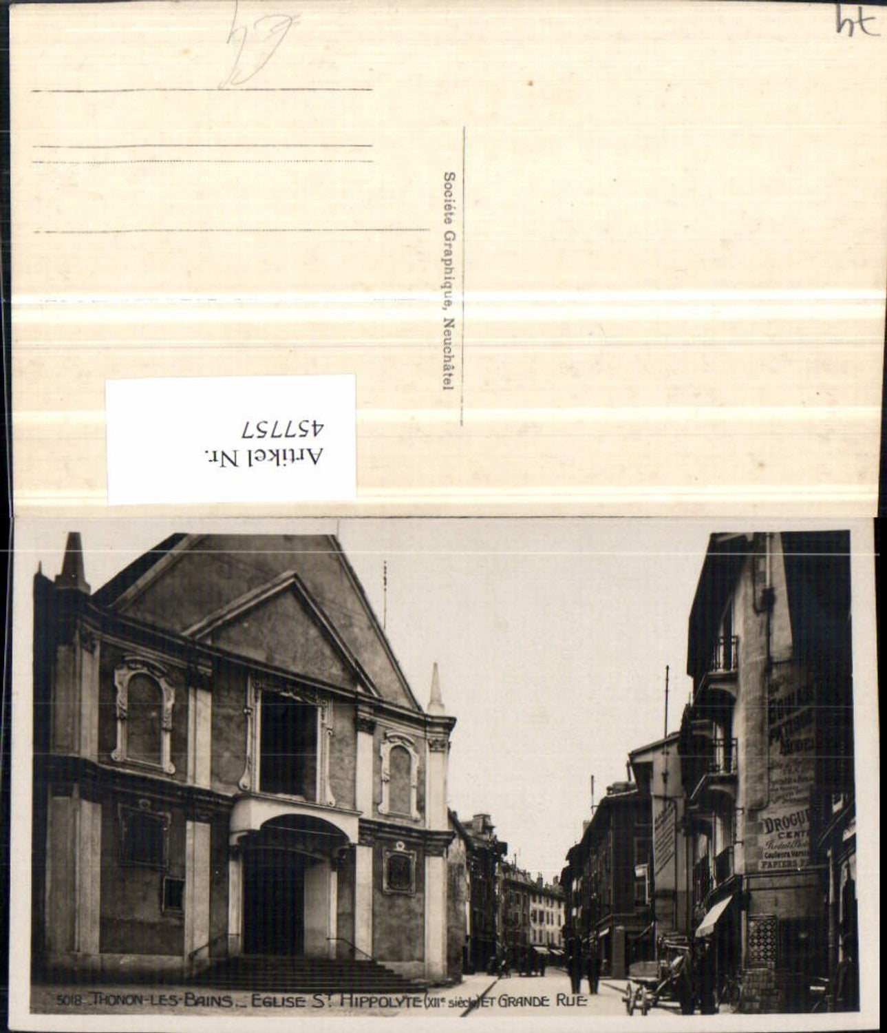 457757,Rhone-Alpes Haute-Savoie Thonon-les-Bains Eglise St Hippolyte Kirche