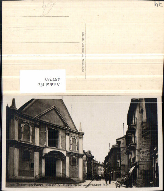 457757,Rhone-Alpes Haute-Savoie Thonon-les-Bains Eglise St Hippolyte Kirche
