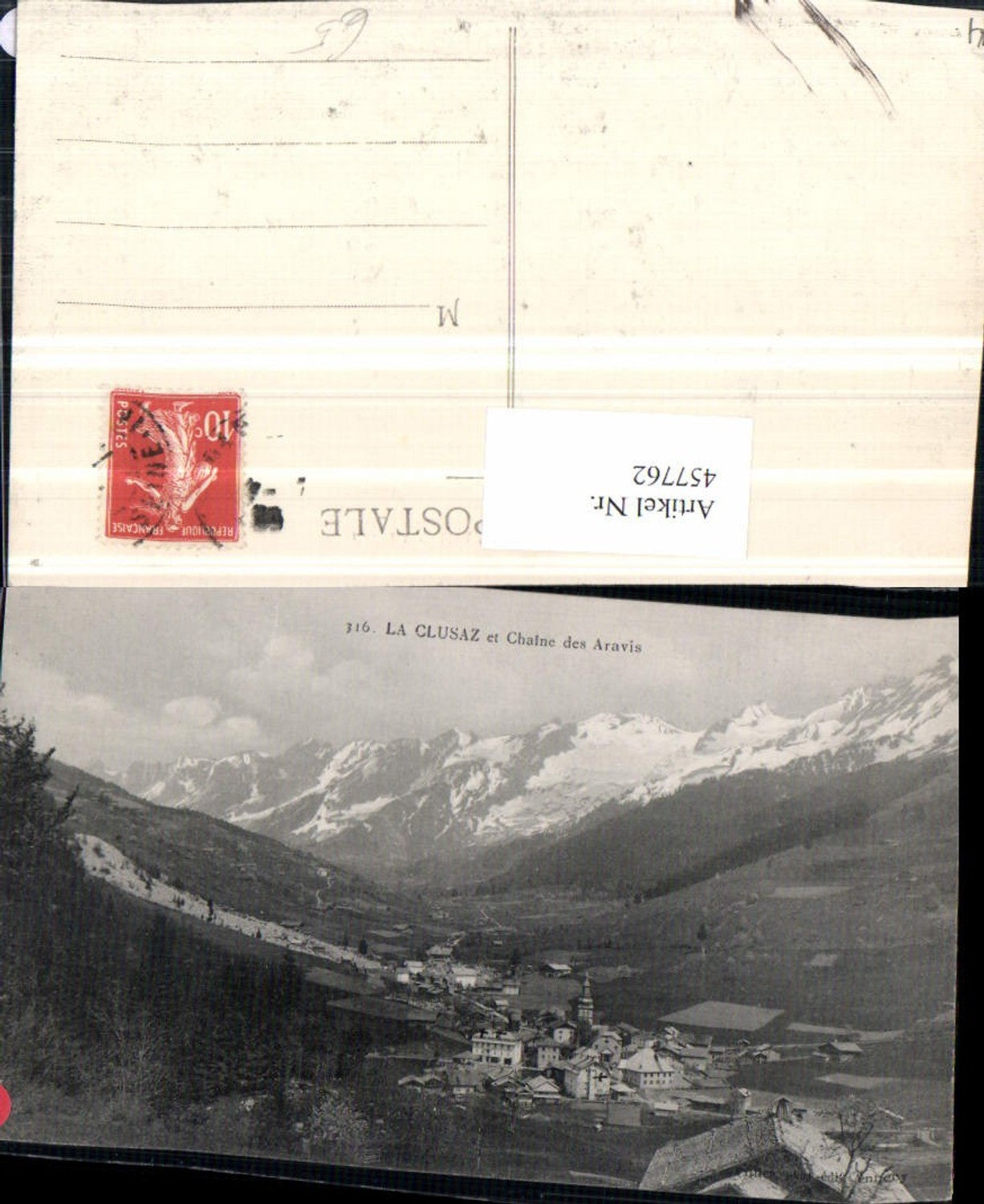 457762,Rhone-Alpes Haute-Savoie La Clusaz et Aravis Totale Bergkulisse