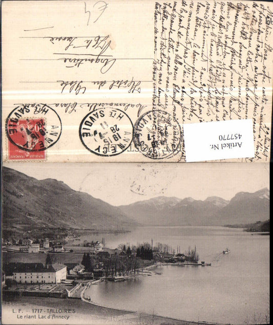 457770,Rhone-Alpes Haute-Savoie Talloires Lac Annecy See Bergkulisse