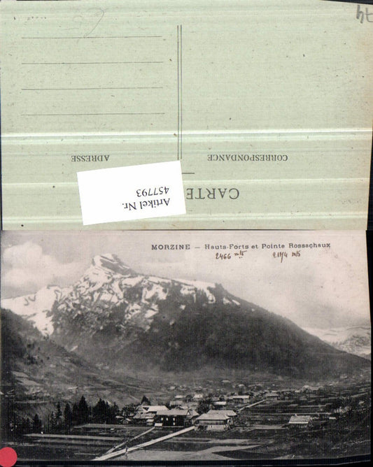 457793,Rhone-Alpes Haute-Savoie Morzine Haust-Fots et Pointe Rossachaux