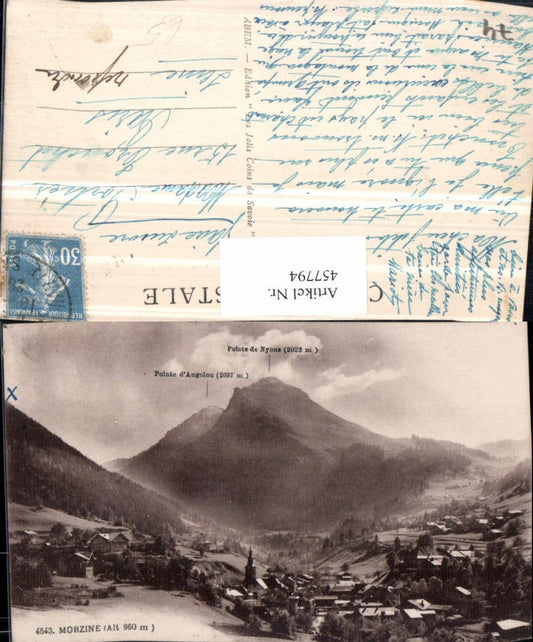 457794,Rhone-Alpes Haute-Savoie Morzine Totale Bergkulisse