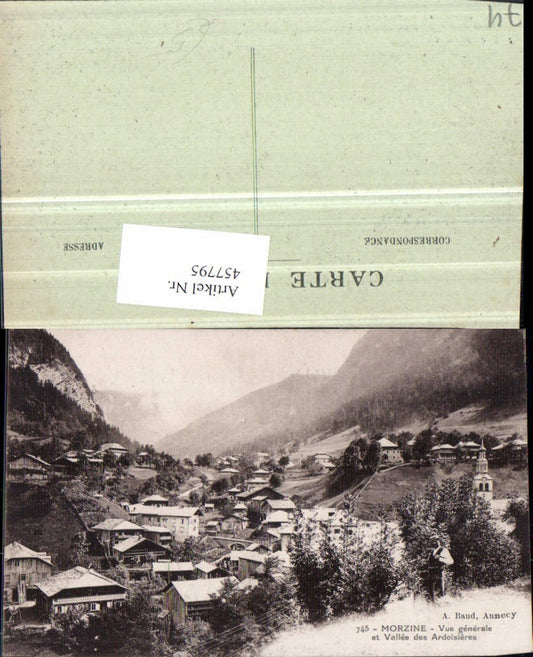 457795,Rhone-Alpes Haute-Savoie Morzine Vue generale Totale