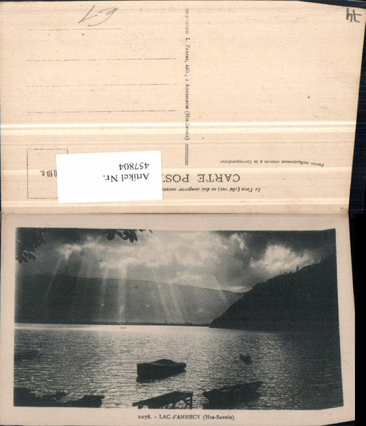 457804,Rhone-Alpes Haute-Savoie Lac Annecy See Boote