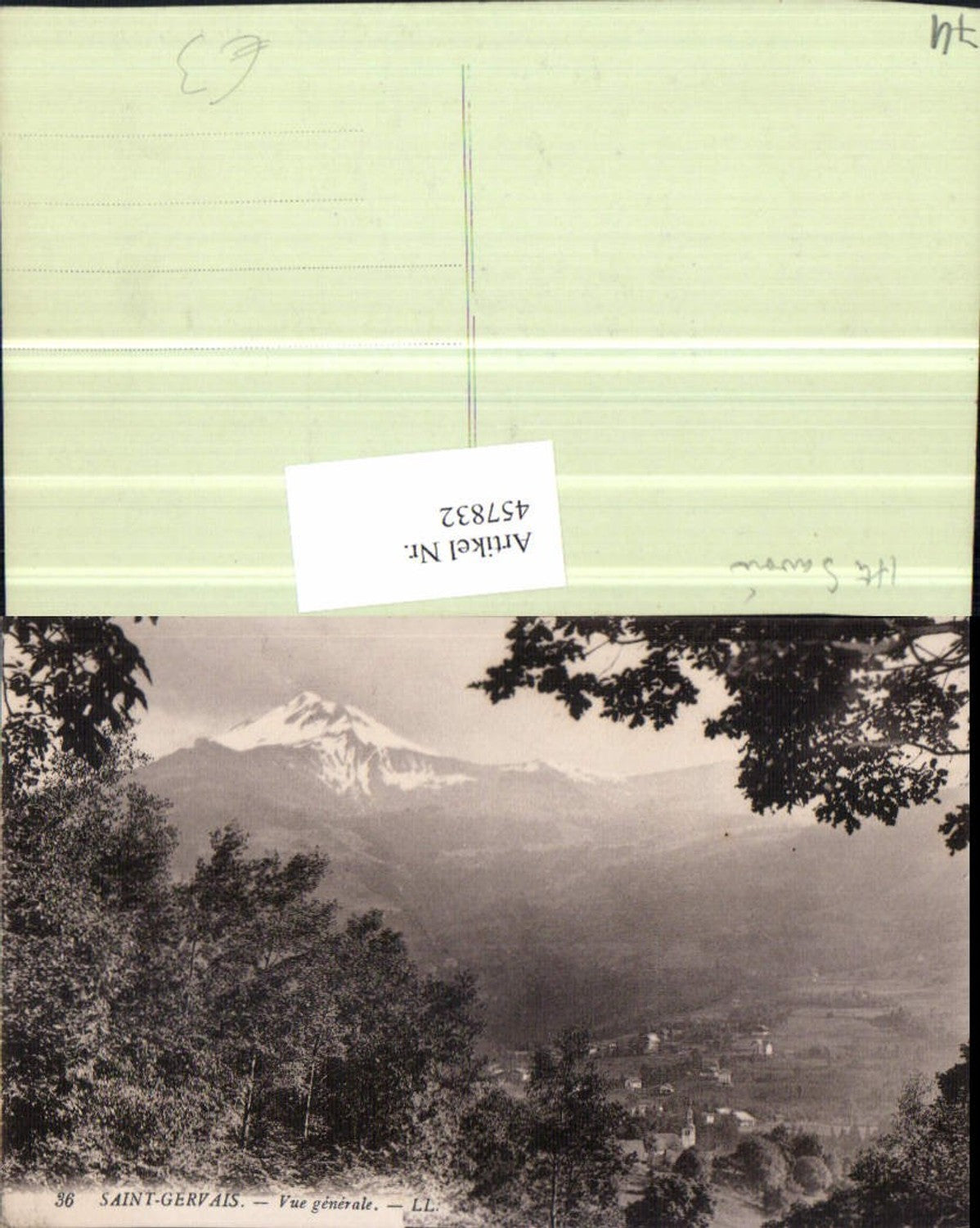 457832,Rhone-Alpes Haute-Savoie Saint-Gervais Vue generale Totale