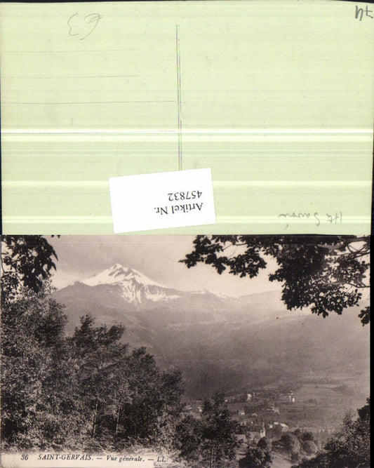457832,Rhone-Alpes Haute-Savoie Saint-Gervais Vue generale Totale