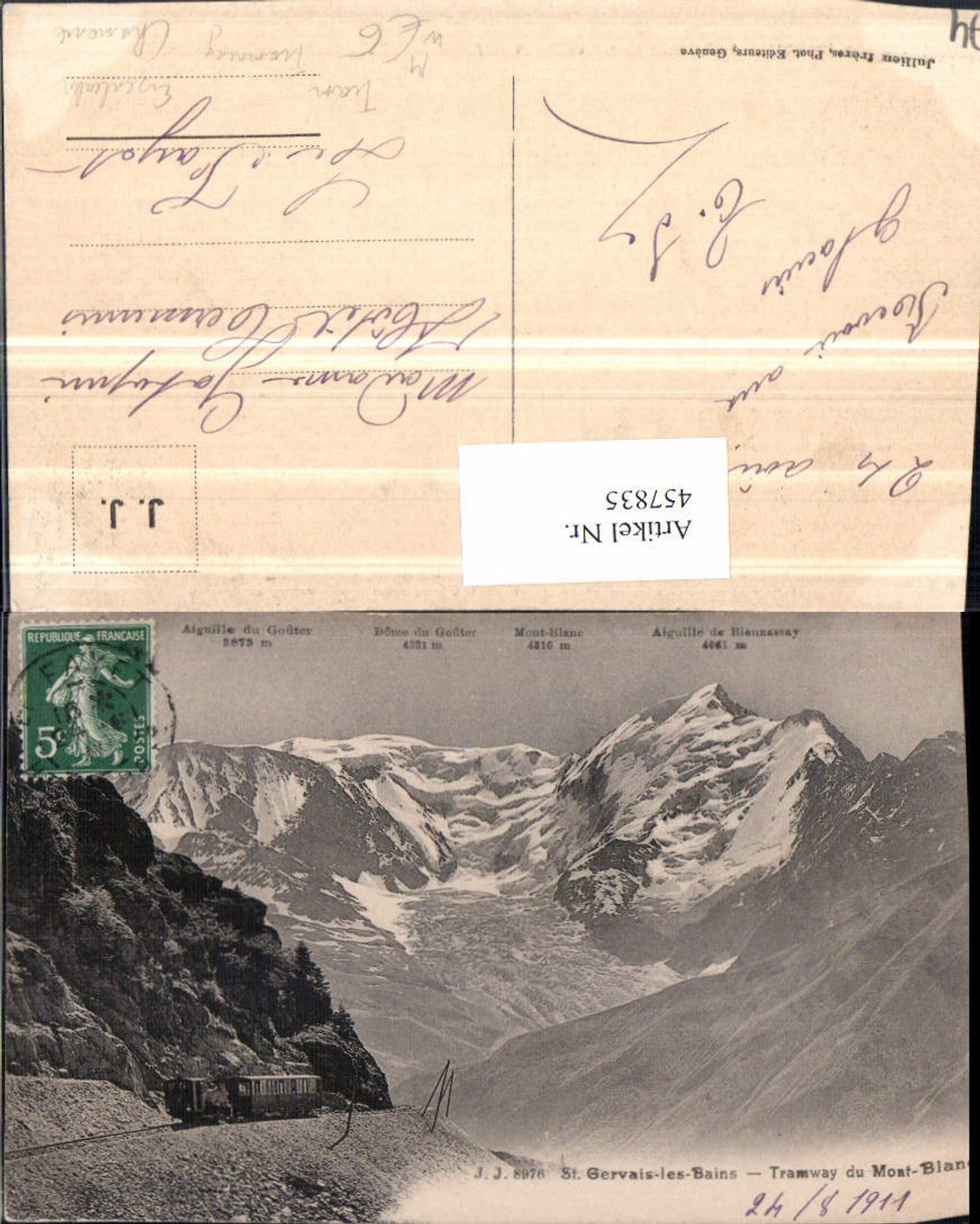 457835,Rhone-Alpes Haute-Savoie St-Gervais-les-Bains Tramway Eisenbahn Tram