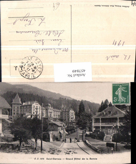 457849,Rhone-Alpes Haute-Savoie Saint-Gervais Grand Hotel de la Savoie