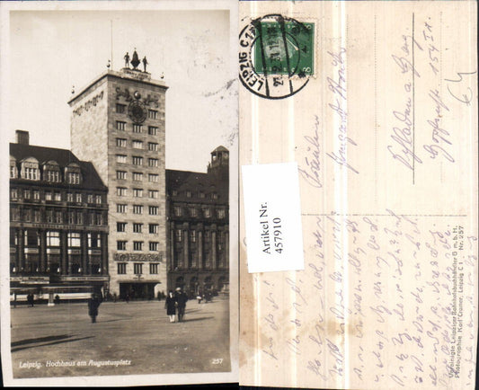 457910,Leipzig Hochhaus am Augustusplatz