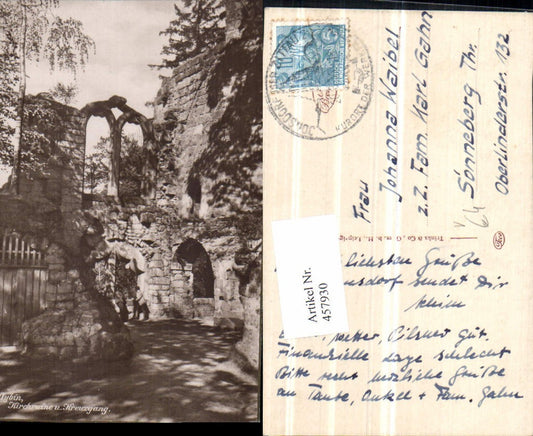 457930,Oybin Kirchruine Kreuzgang pub Trinks & Co