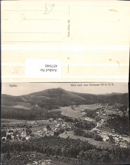 457940,Oybin Blick nach dem Hochwald Totale