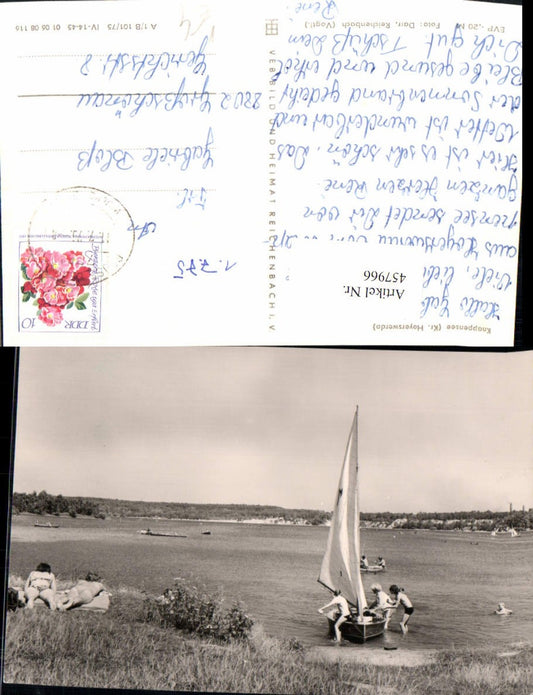 457966,Knappensee b. Hoyerswerda See Segelboot pub VEB