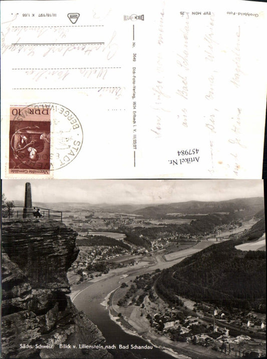 457984,Sächsische Schweiz Blick v. Lilienstein nach Bad Schandau