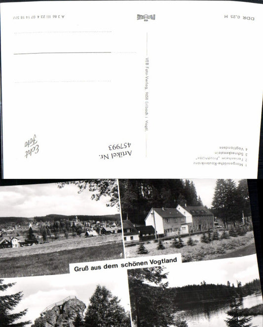 457993,Vogtland Morgenröthe-Rautenkranz Totale See Mehrbildkarte