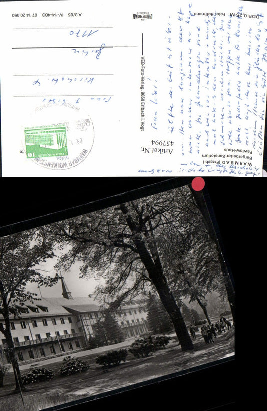 457994,Warmbad Erzgebirge Sanatorium Pawlow-Haus