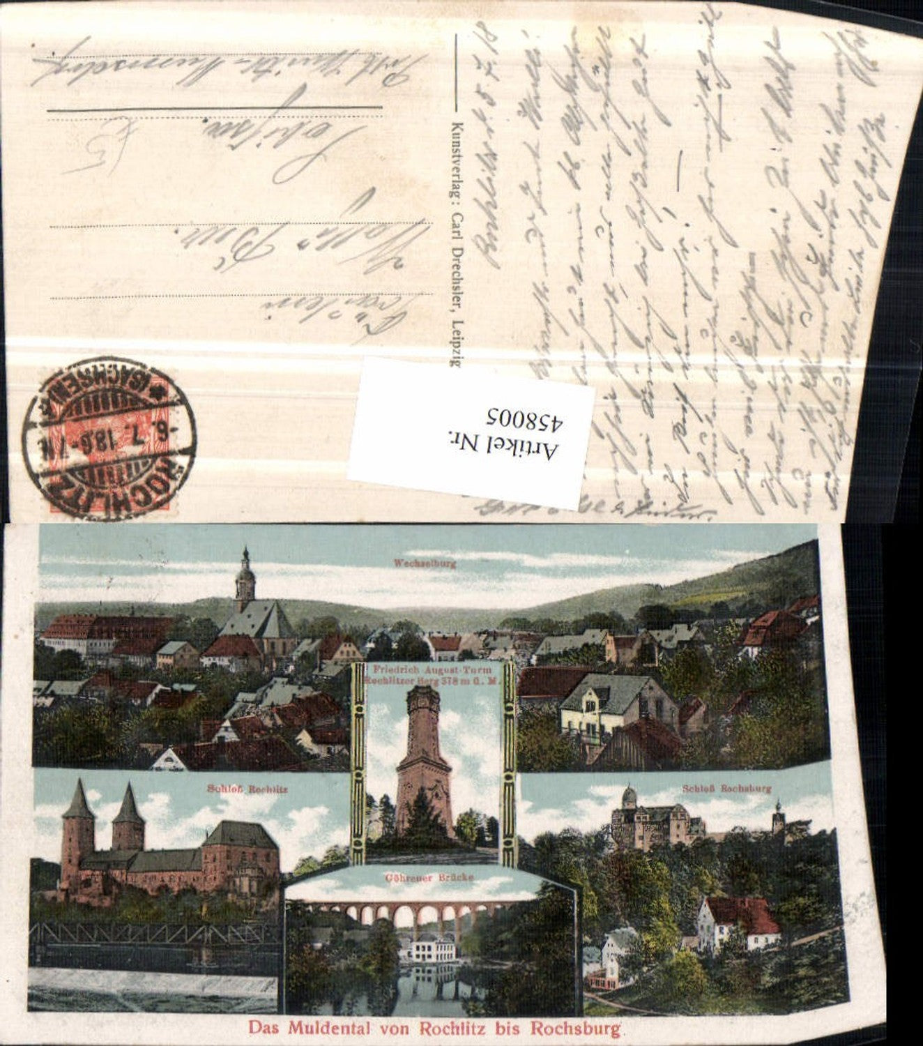 458005,Muldental von Rochlitz bis Rochsburg Schloss Mehrbildkarte