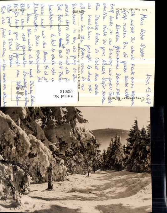 458018,Erzgebirge b. Sosa Winterlandschaft Wald