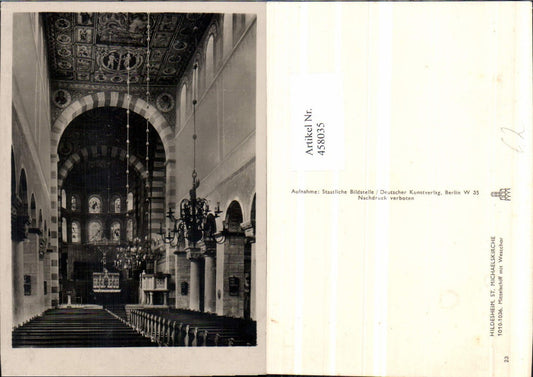 458035,Hildesheim St. Michaelskirche Kirche Innenansicht