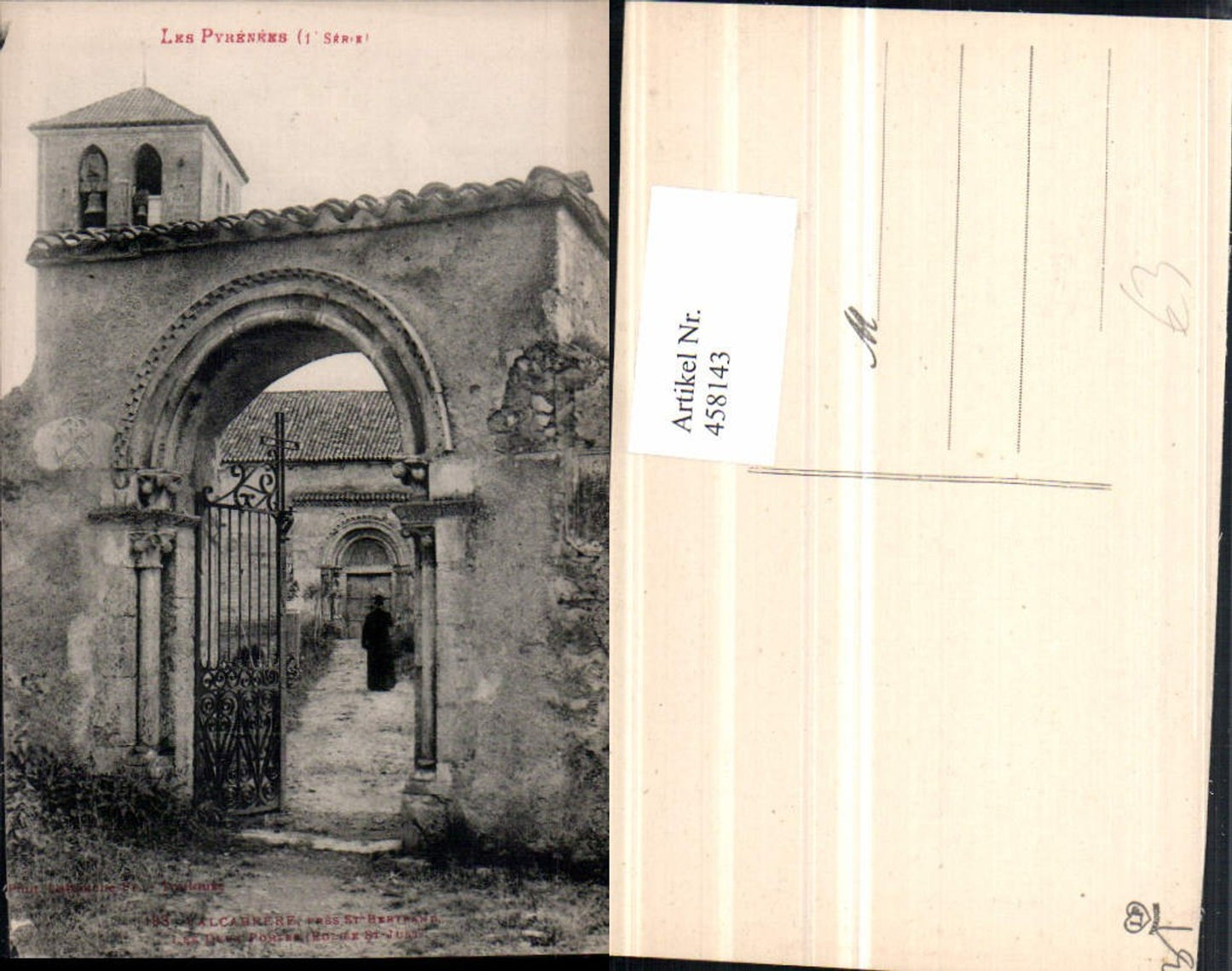 458143,Midi-Pyrenees Haute-Garonne Valcabrere Eglise Just Porte Tor