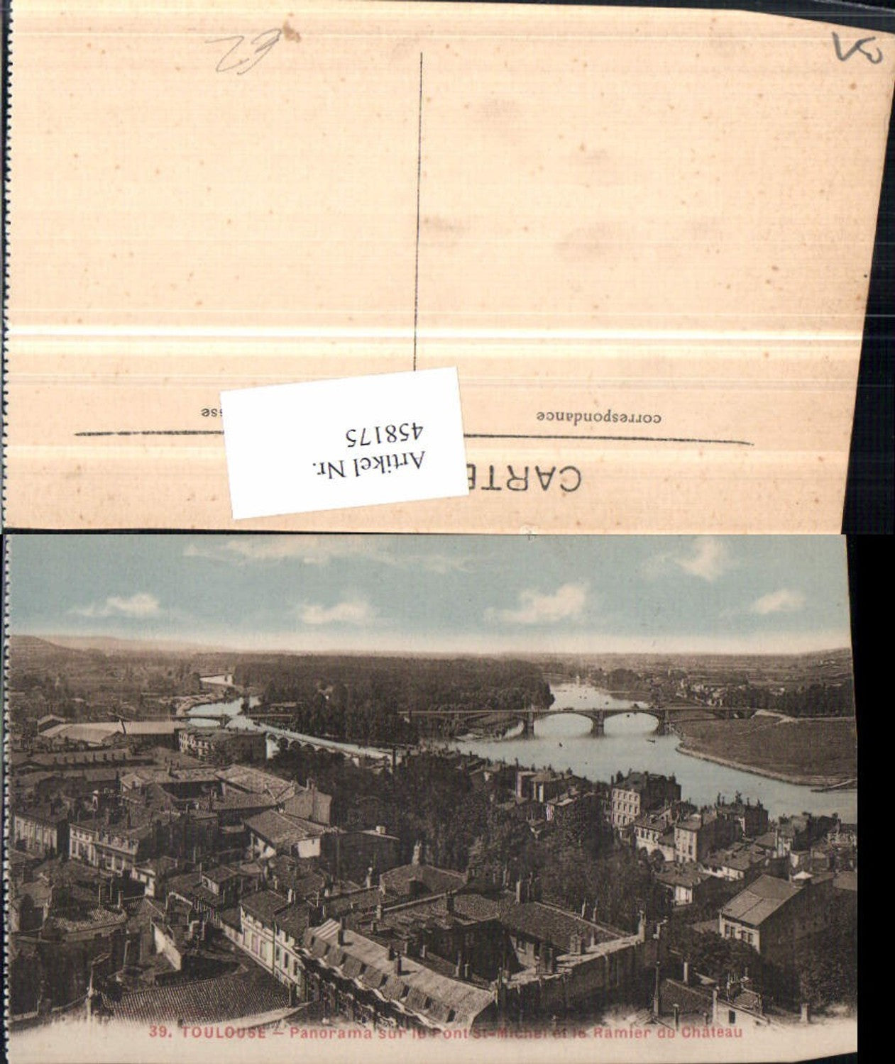 458175,Midi-Pyrenees Haute-Garonne Toulouse Panorama Teilansicht