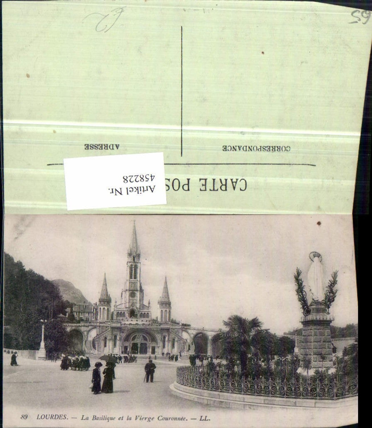 458228,Midi-Pyrenees Hautes-Pyrenees Lourdes Basilique Vierge Couronnee Kirche