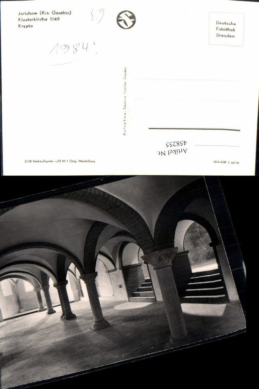 458255,Jerichow Klosterkirche Krypta Arkaden Säule