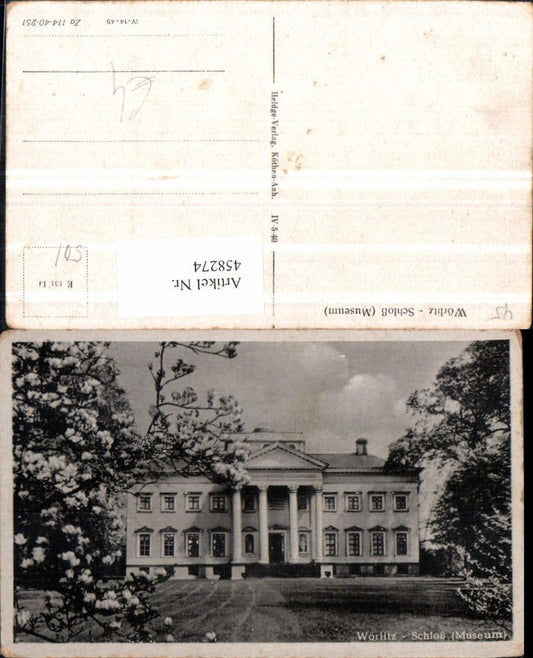 458274,Wörlitz Schloss Museum Gebäude