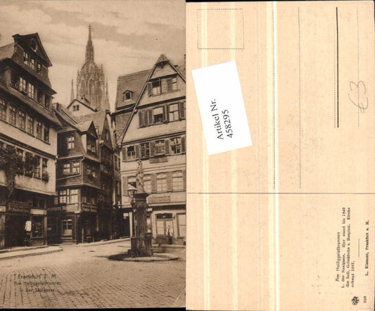 458295,Frankfurt am Main Heiliggeistbrunnen Saalgasse