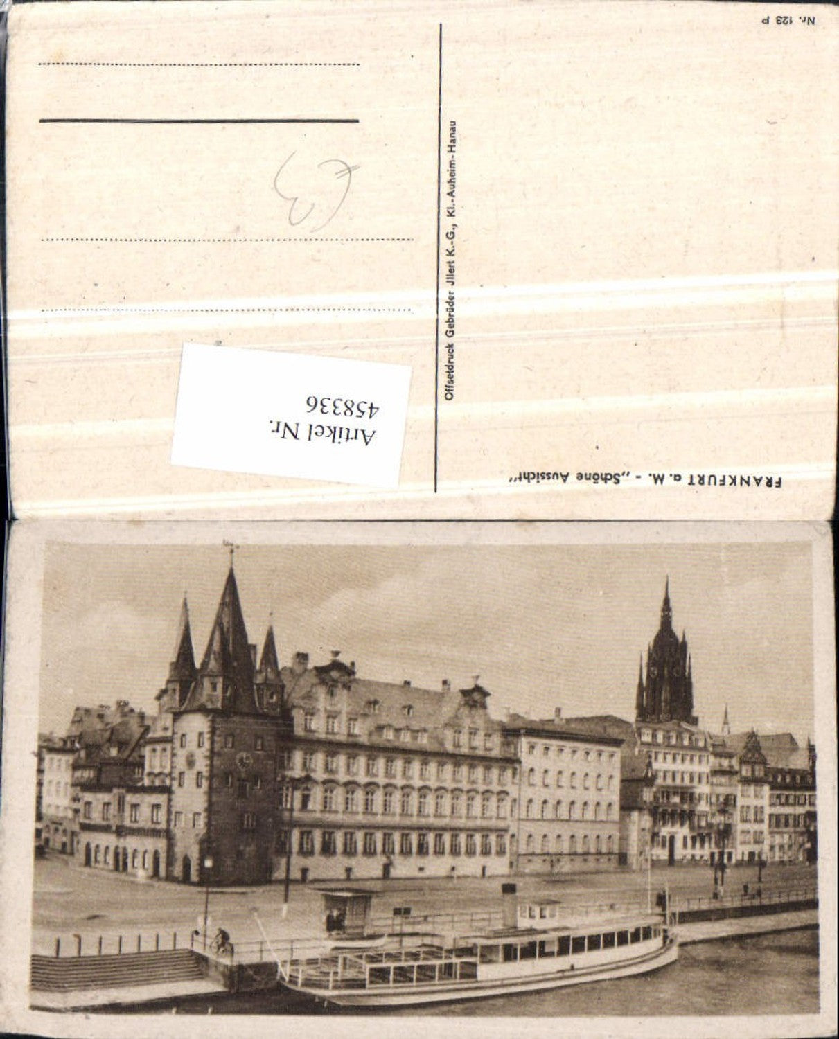 458336,Frankfurt am Main Schöne Aussicht Dampfer