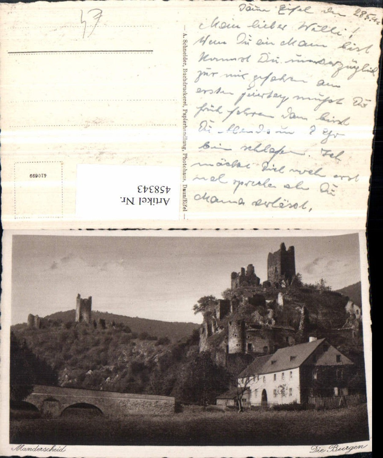 458343,Manderscheid Burgen Ruine