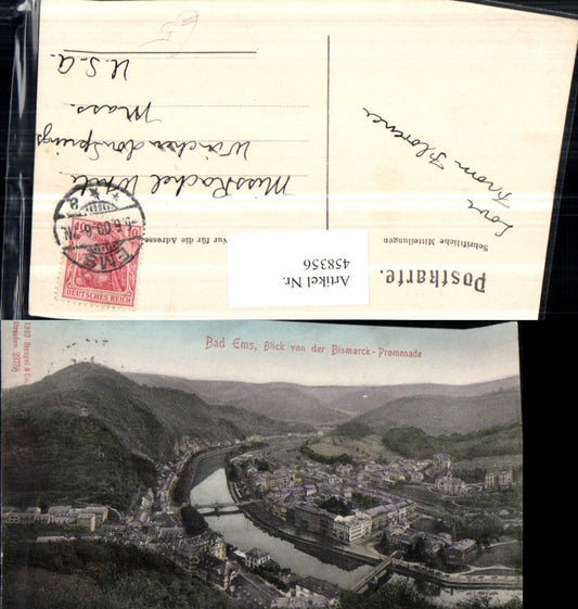 458356,Bad Ems Totale von d. Bismarck-Promenade