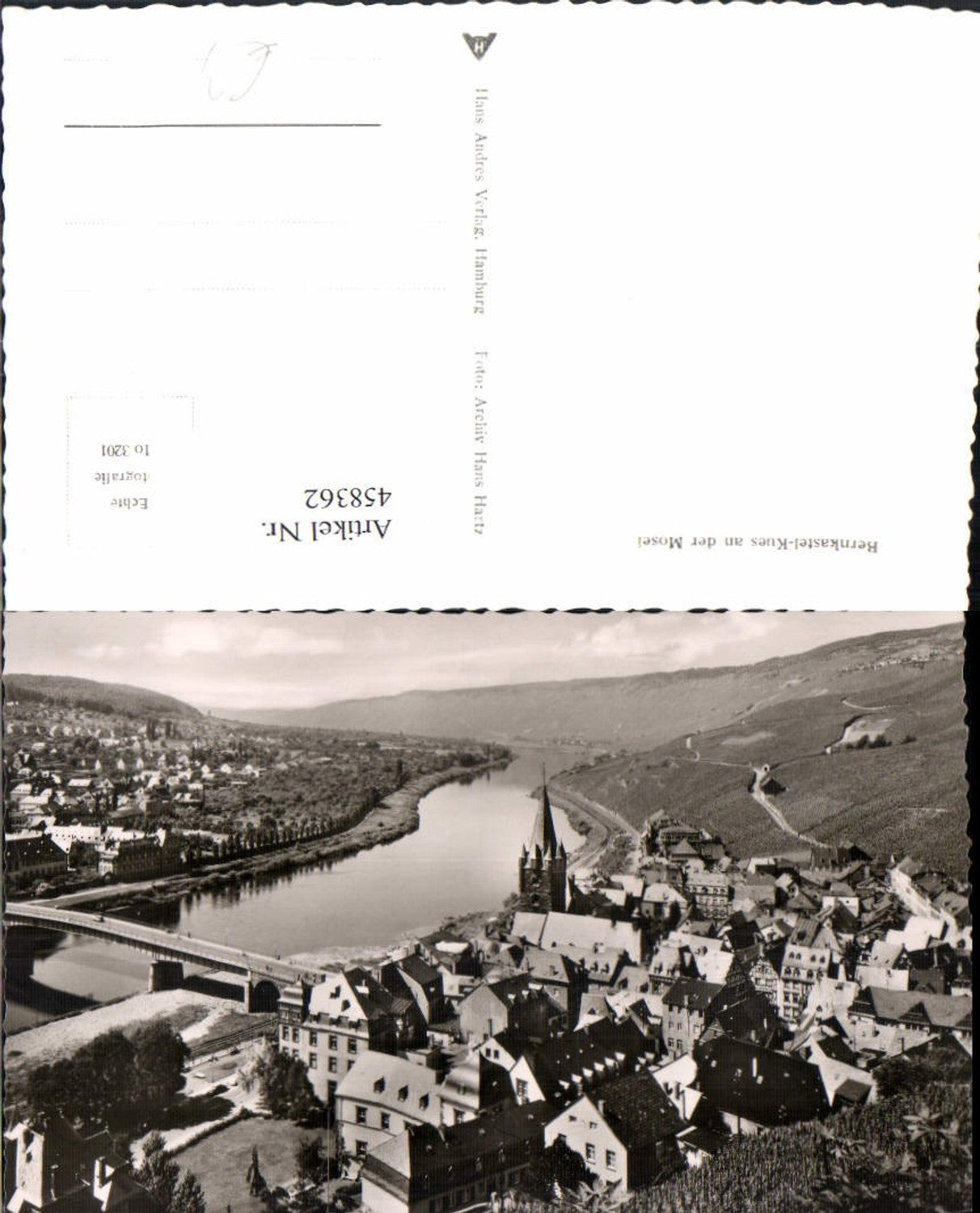 458362,Bernkastel-Kues an d. Mosel Totale Brücke