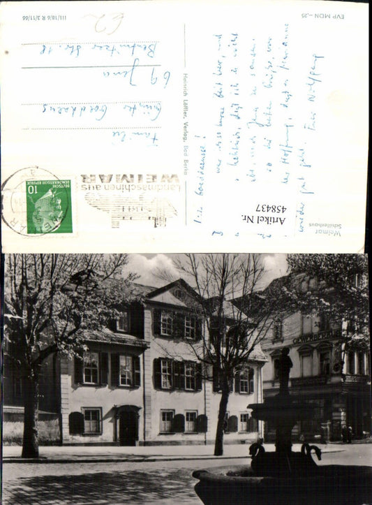 458437,Weimar Schillerhaus Haus Brunnen