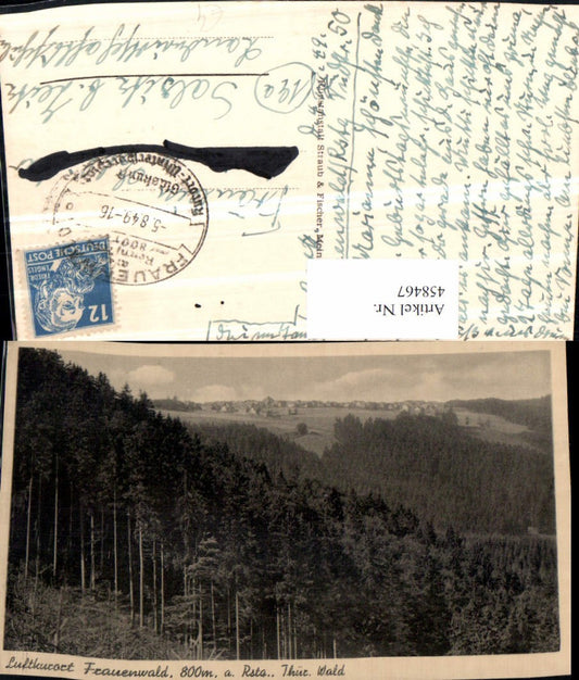 458467, Frauenwald am Rennsteig, partial view of the forest