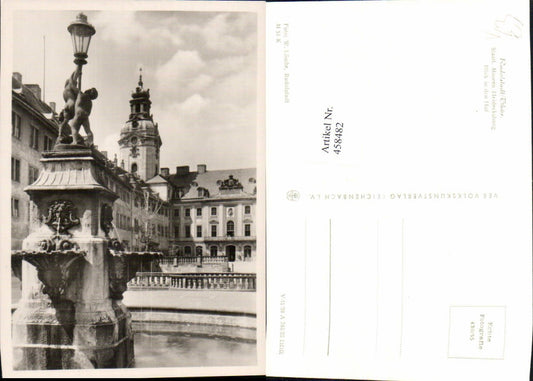 458482,Rudolstadt Heidecksburg Hof Brunnen pub VEB