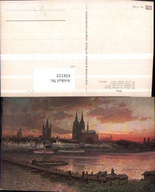 458525,Künstler AK N. Astudin Köln am Rhein Teilansicht Dom