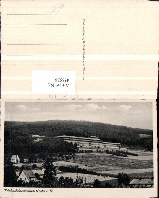 458539,Höxter an d. Weser Reichsbahnkrankenhaus