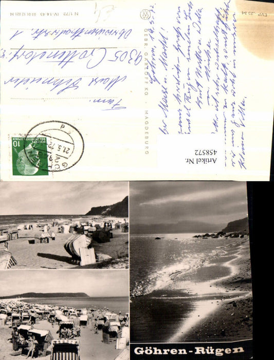 458572,Göhren auf Rügen Strandleben Strand Mehrbildkarte