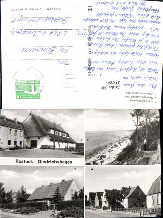 458580,Rostock Diedrichshagen Stolteraweg Strand Mehrbildkarte pub VEB