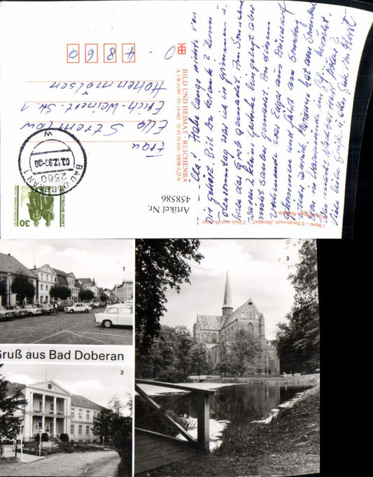 458586,Bad Doberan Markt Sanatorium Münster Mehrbildkarte pub VEB