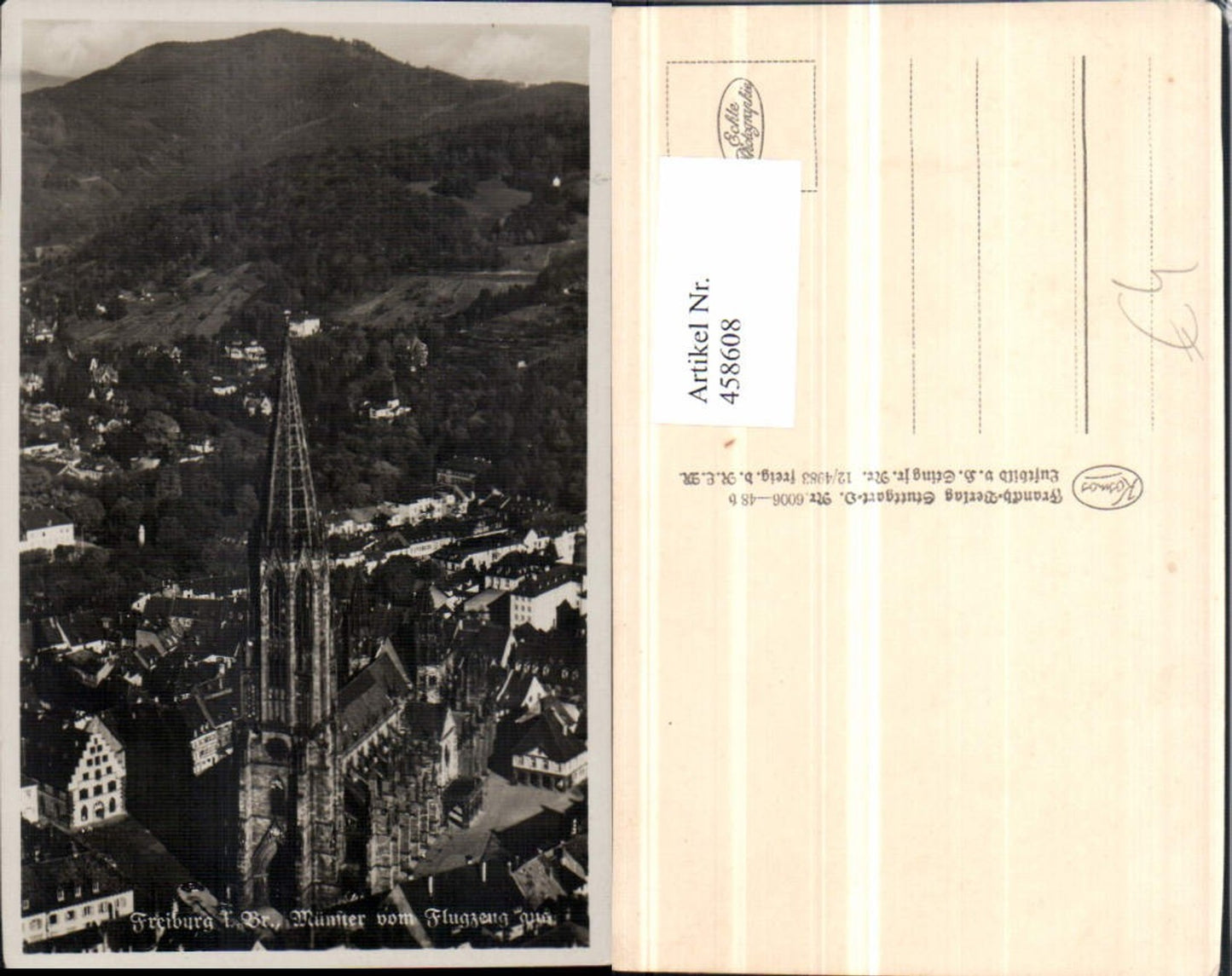 458608,Freiburg im Breisgau Münster Kirche Fliegeraufnahme